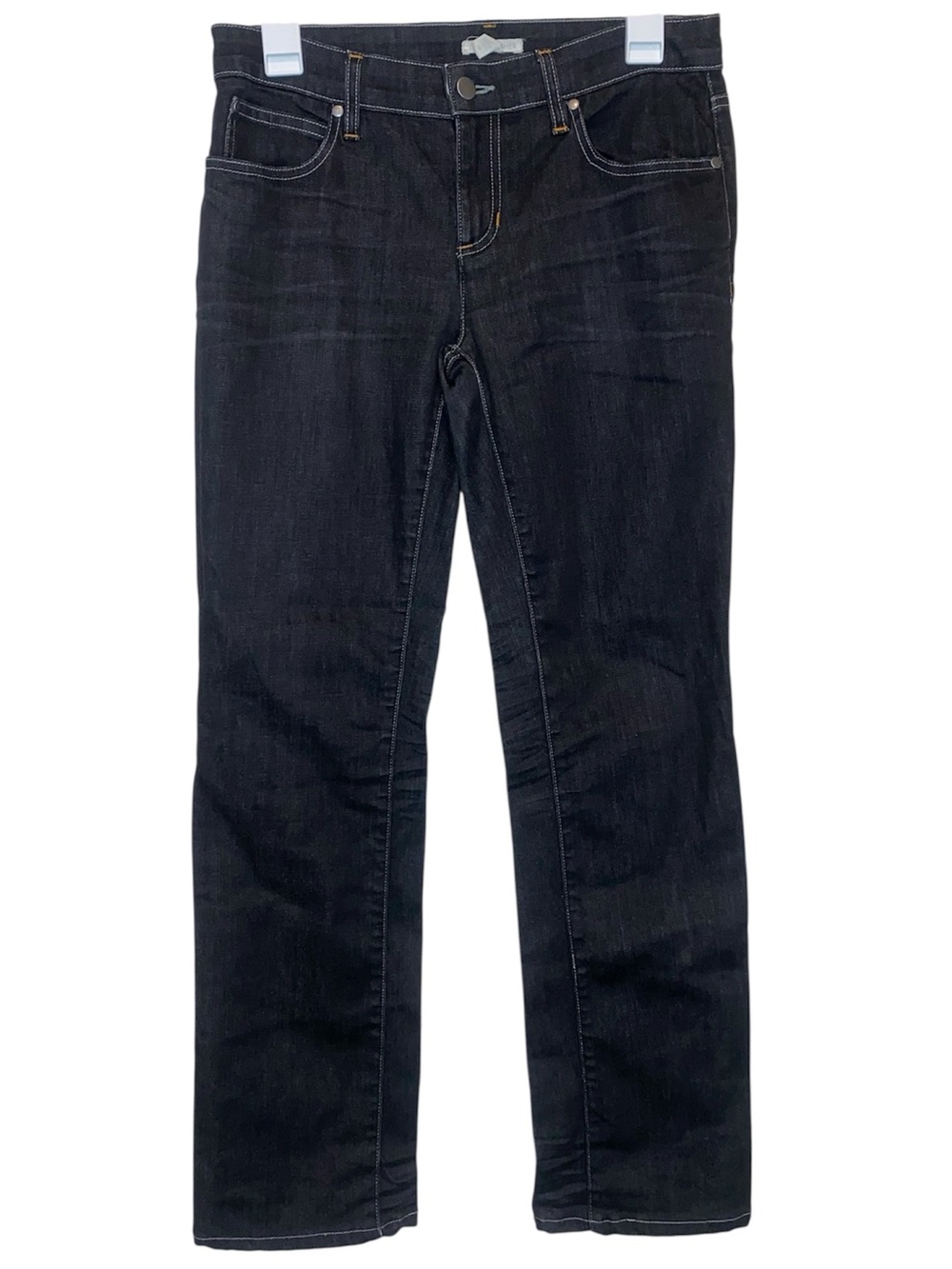EILEEN FISHER Women’s Black Denim Straight Leg Jeans